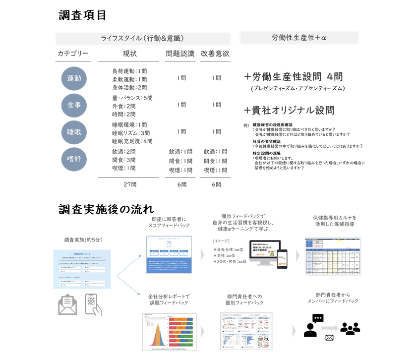 ライフスタイル調査 導入ステップ