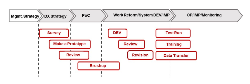 Support for Implementation of Work Improvement Platform Implementation Steps